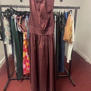 NWT DESIGNER WeWoreWhat KEYHOLE MIDI DRESS